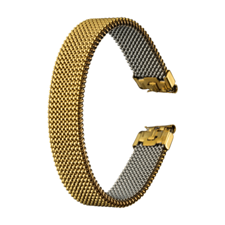 時計バンド エルミテックス ステンレススチール ゴールド