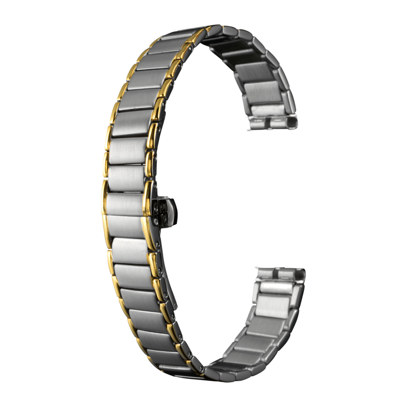 時計バンド クイックレバー ステンレススチール コンビ | 時計バンド