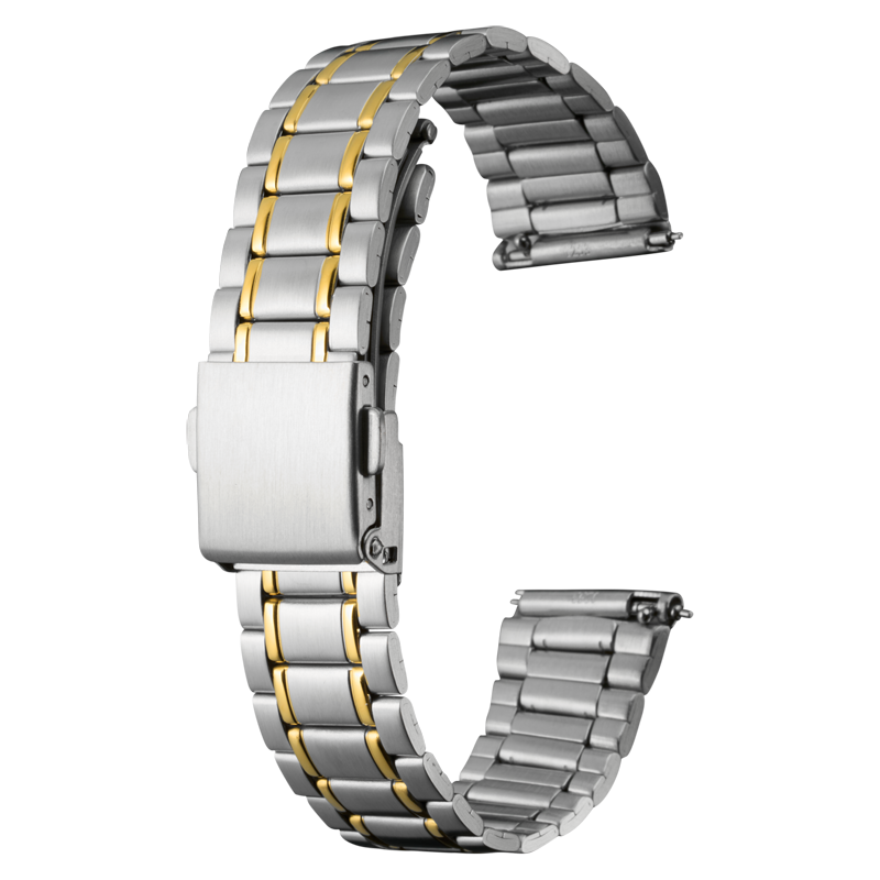 時計バンド クイックレバー ステンレススチール ゴールド | 時計バンド