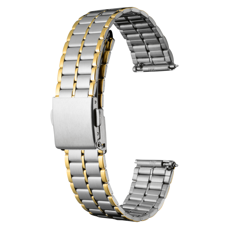 時計バンド クイックレバー ステンレススチール コンビ BSBLE5253TG