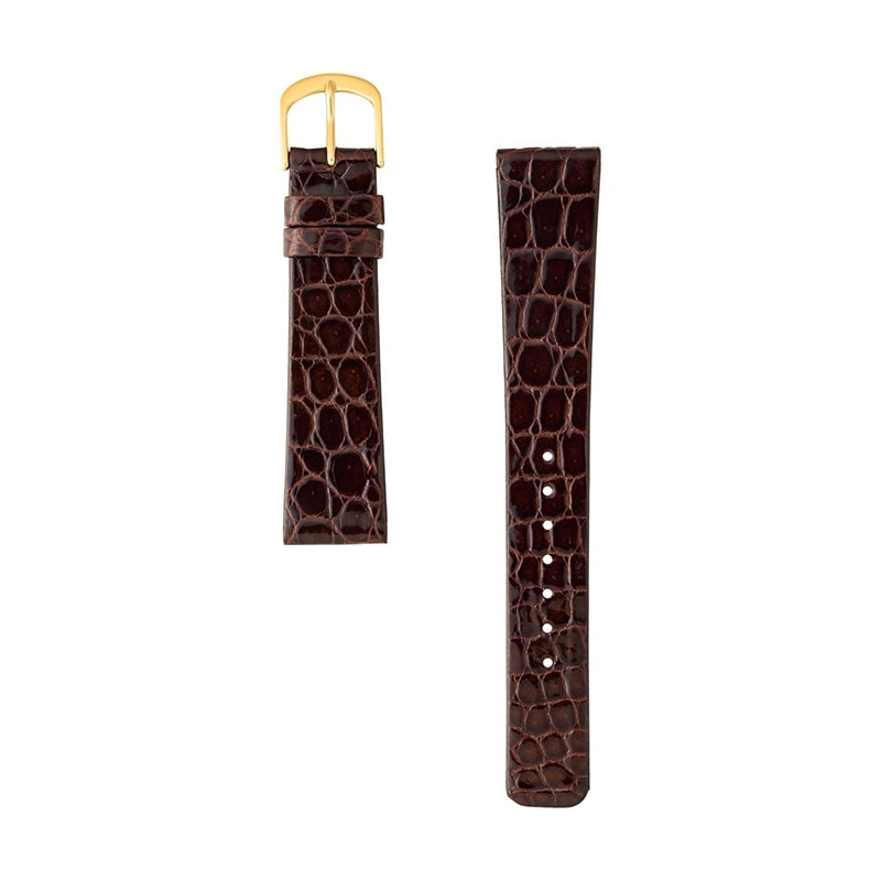 時計バンド クロコダイル ダークブラウン | 時計バンド | バンビ