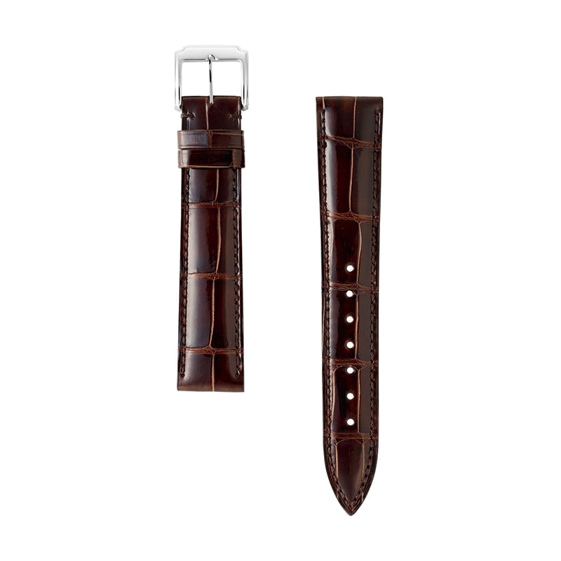 時計バンド クロコダイル ダークブラウン | 時計バンド | バンビ