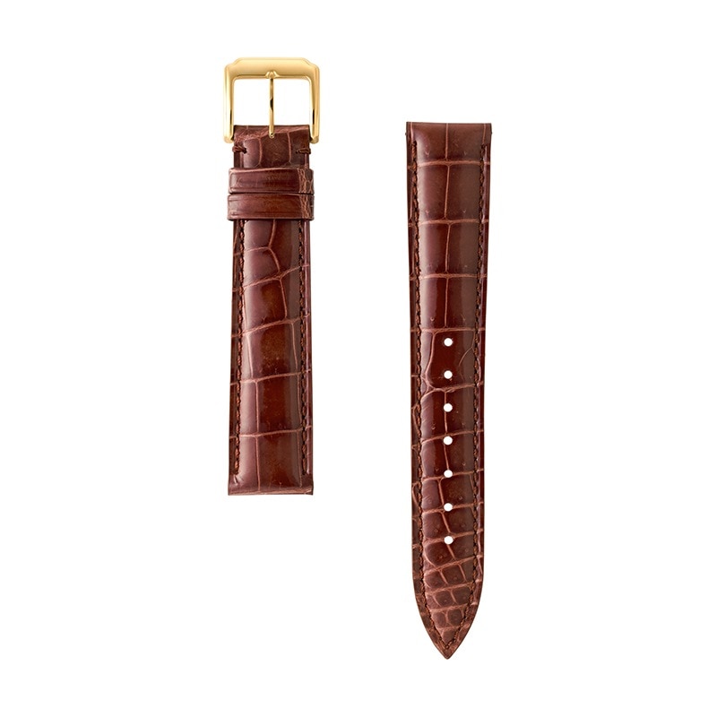 カミーユフォルネ　 カイマン　ダークブラウン　ベルト　20mm Camille Fournet CAMILLE FOURNET カミーユフォルネ 時計ベルト
