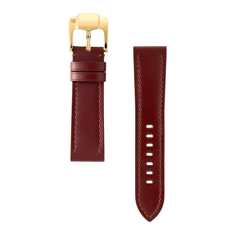 時計バンド 松阪レザー 豊土（ダークブラウン） | 時計バンド | バンビ