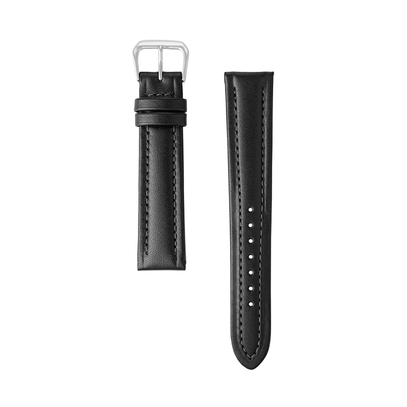 時計バンド 牛革 ブラック