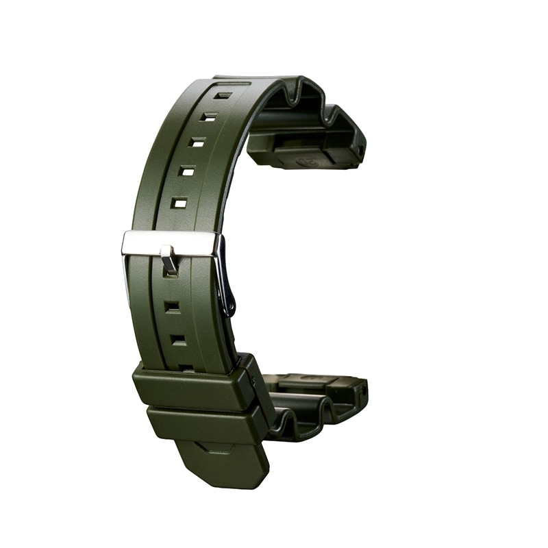 時計バンド ウレタン アーミーグリーン