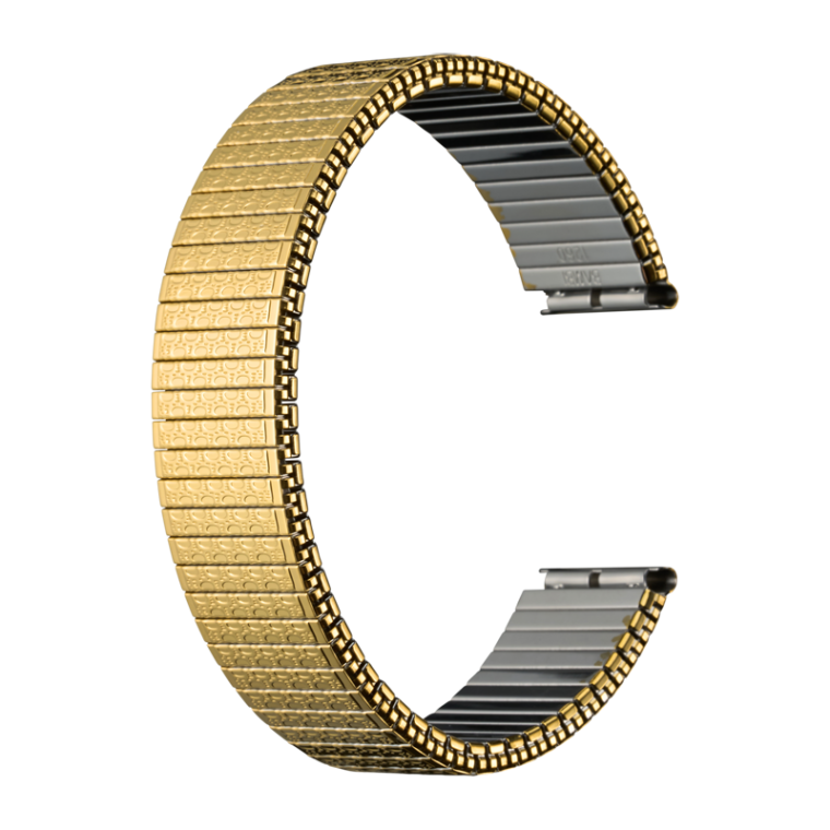 ゴールドカジュアル腕時計 ステンレスバンド 時計バンド ステンレススチール ゴールド | 時計バンド | バンビ