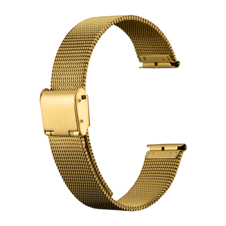 ゴールドカジュアル腕時計 ステンレスバンド 時計バンド ステンレススチール ゴールド BSNE1206G | 時計バンド