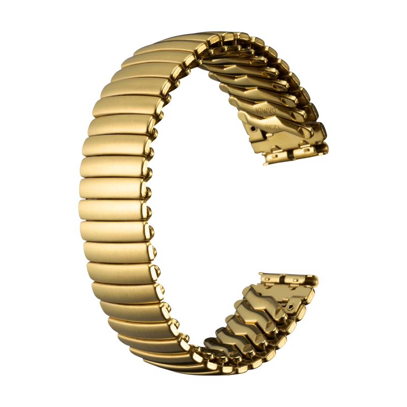 ゴールドカジュアル腕時計 ステンレスバンド 時計バンド ステンレススチール ゴールド | 時計バンド | バンビ