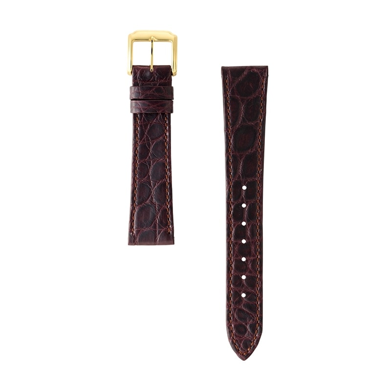 バンビ★bambiプレミアムクロコ★ブラウン★22mmＤバックル付き★ベルト 時計バンド プレミアムクロコ ブラウン | 時計バンド | バンビ