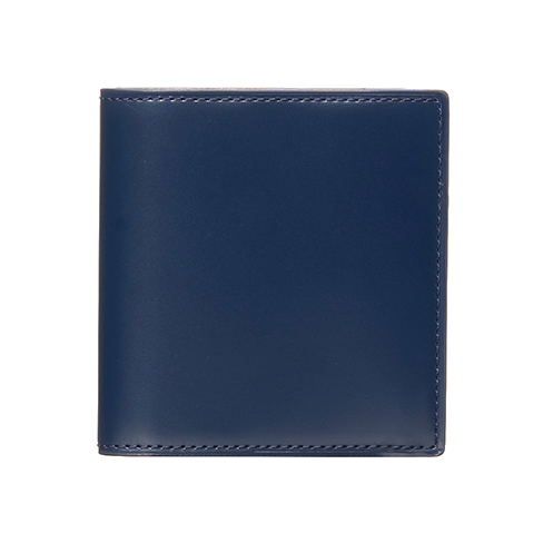 さとり 二つ折り財布 松阪レザー 群青（ネイビー） | 革小物 | バンビ