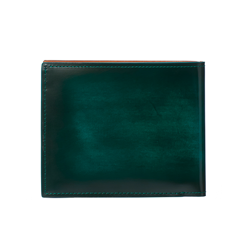 グレディア 二つ折り財布 牛革 グリーン