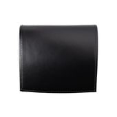 さとり 二つ折り財布 松阪レザー 硯（ブラック） | 革小物 | バンビ