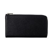 黒い長財布 ずゆり ZOO(ズー) ZLW-148 長財布 黒染め蛇革 ダイヤモンドパイソン革