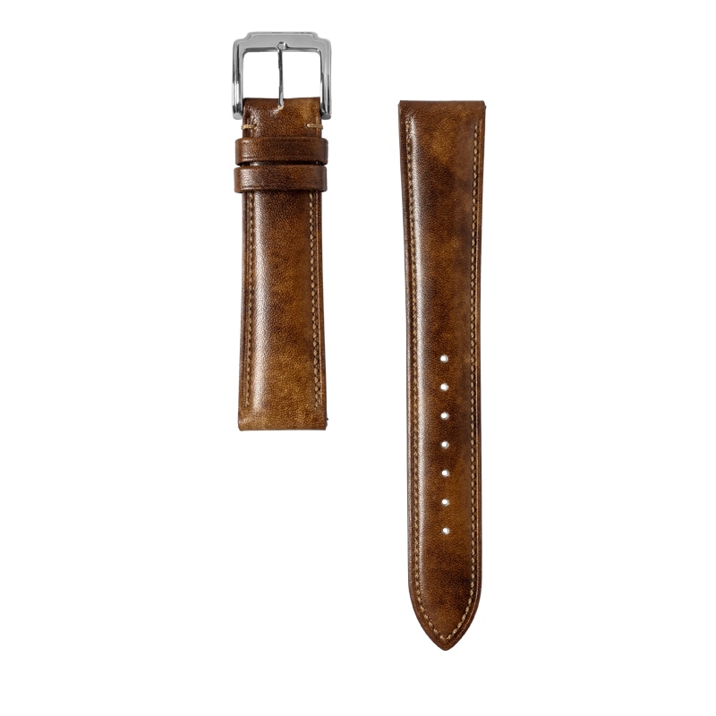 時計バンド ミュージアムカーフ 牛革 ブラウン ZCA017C | 時計バンド