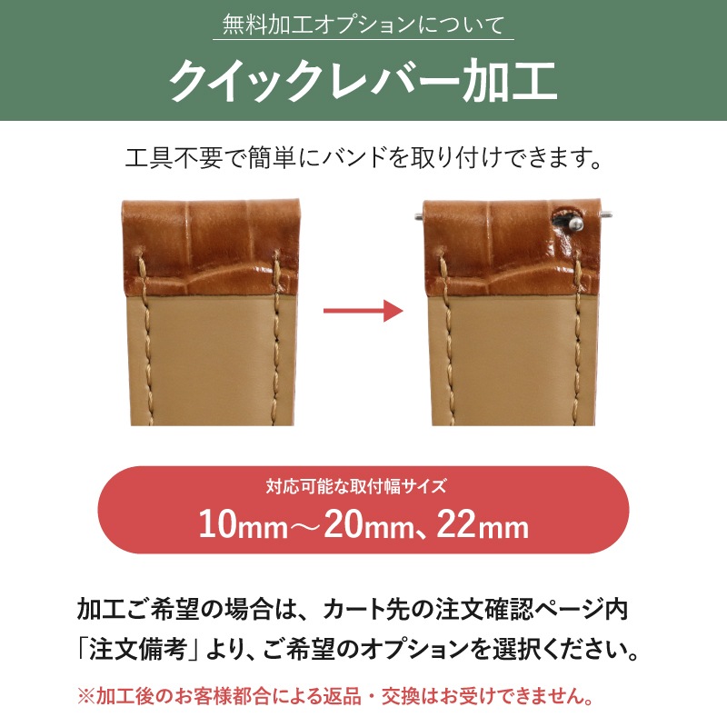 時計バンド リザード ブラウン | 時計バンド | バンビ公式