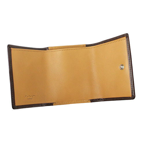 さとり 三つ折り財布 松阪レザー 藍 | 革小物 | バンビ公式オンライン