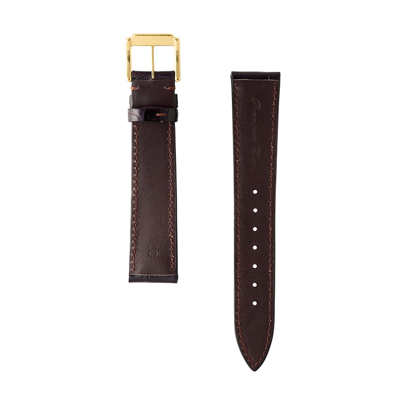 OMEGA オメガ シーマスター対応 時計バンド プレミアムクロコ 19mm