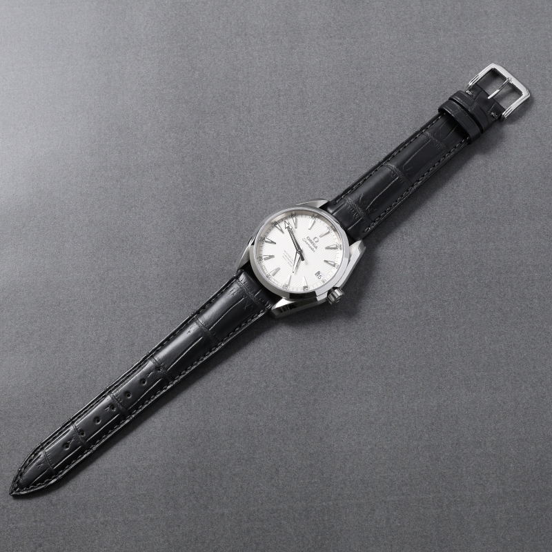 OMEGA オメガ シーマスター対応 時計バンド プレミアムクロコ 19mm
