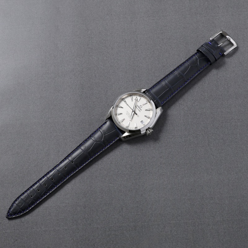 OMEGA オメガ シーマスター対応 時計バンド プレミアムクロコ 19mm