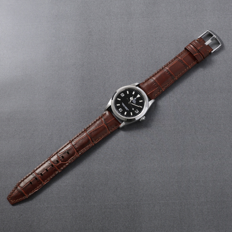 ROLEX ロレックス エクスプローラー対応 時計バンド 牛革型押し