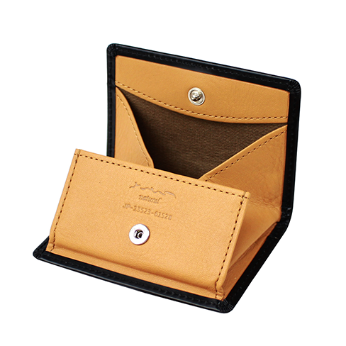 さとり 小銭入れ 松阪レザー（ブラック） さとり 小銭入れ 松阪レザー 硯（ブラック） | 革小物 | バンビ