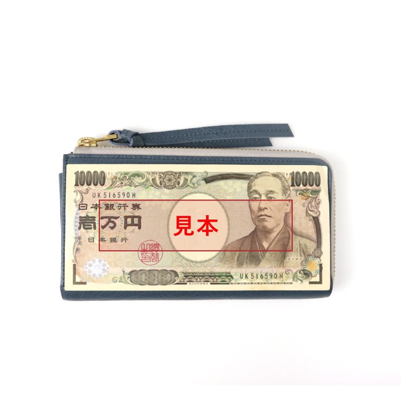 WEB限定】aioa L ファスナー長財布 牛革 オフホワイト | 革小物