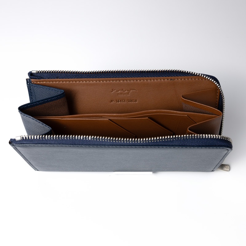 さとり コンパクトL字ファスナー 松阪レザー キリコスター型押し 豊土