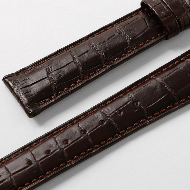 時計バンド プレミアムクロコ ダークブラウン BWP001B | 時計バンド