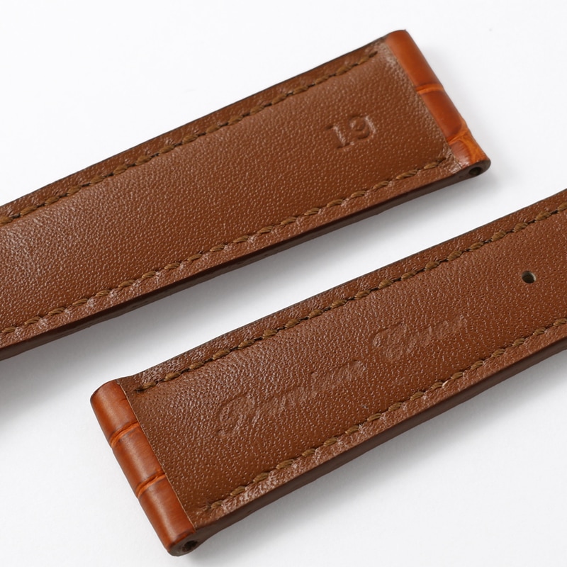 時計バンド プレミアムクロコ ブラウン BWP001C | 時計バンド | バンビ