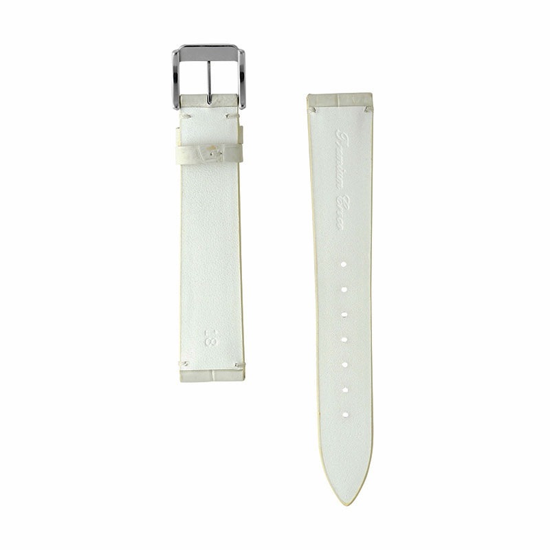 時計バンド プレミアムクロコ ホワイト | 時計バンド | バンビ公式