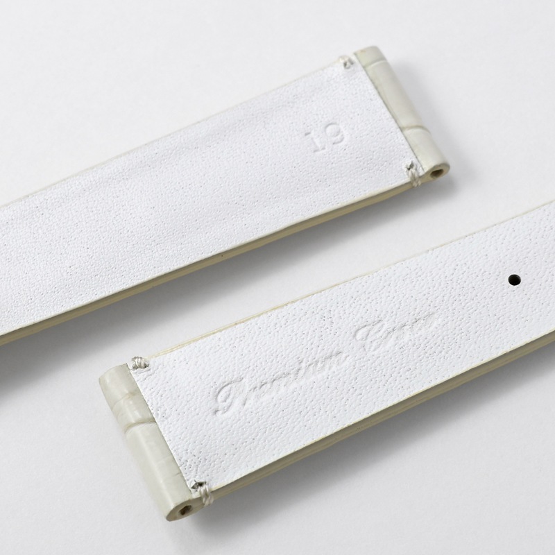 時計バンド プレミアムクロコ ホワイト | 時計バンド | バンビ公式