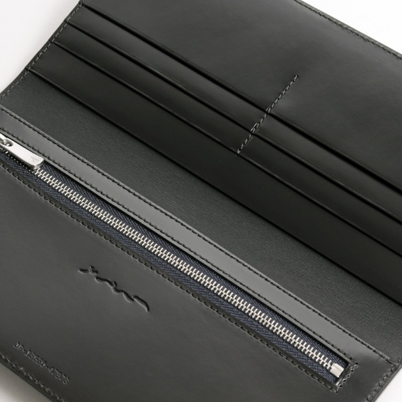 さとり 長財布 松阪レザー 群青（ネイビー） HCK61D-Z | 革小物