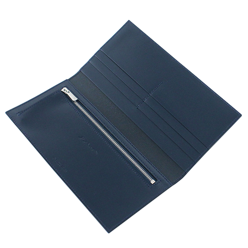 さとり 長財布 松阪レザー 群青（ネイビー） HCK61D-Z | 革小物