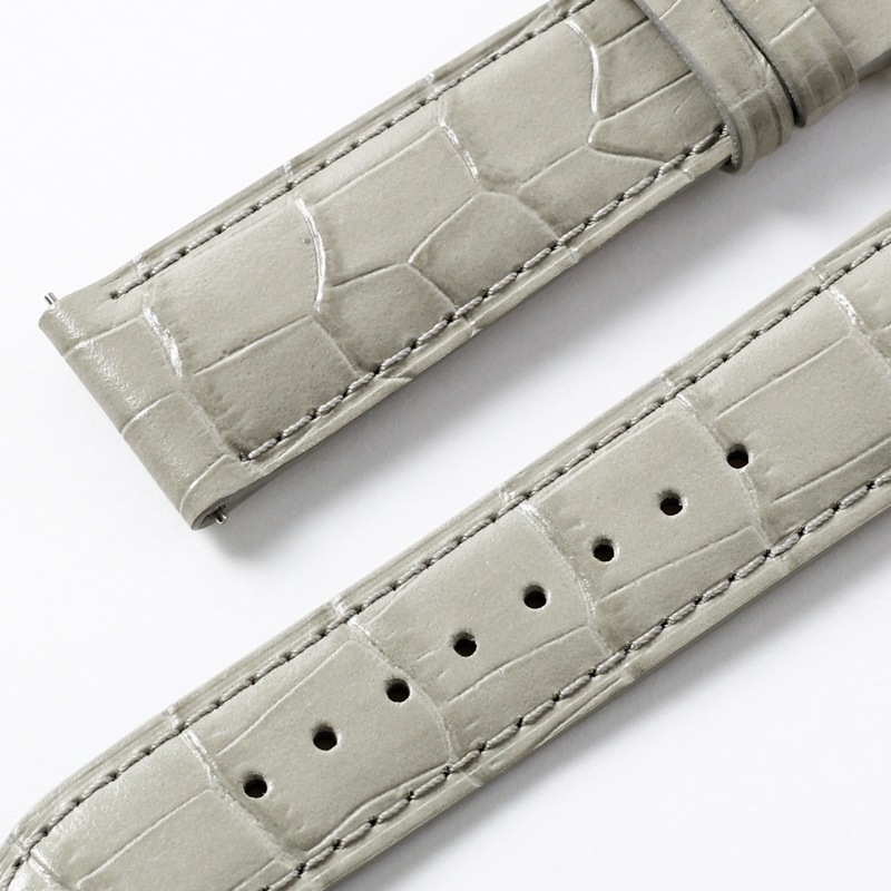 時計バンド 牛革型押し グレー | 時計バンド | バンビ公式