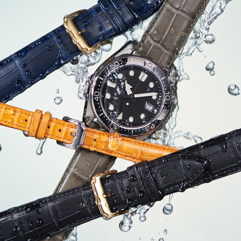 時計バンド プレミアムクロコ グレー | 時計バンド | バンビ公式