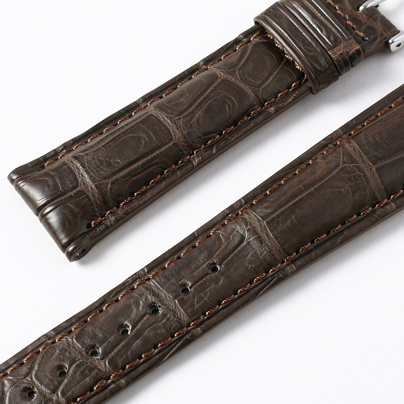 時計バンド クロコダイル ダークブラウン BWE019B | 時計バンド