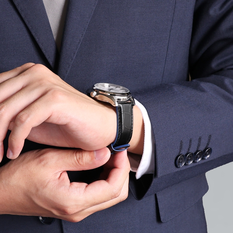 WEB限定】BAMBI 95周年Watch用替え時計バンド 牛革型押し スコッチ