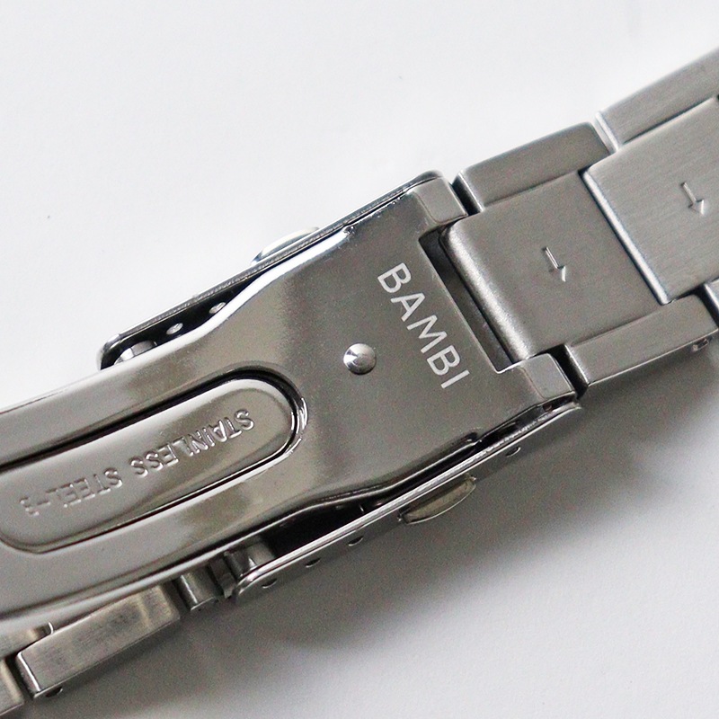 ★Bambi様ご確認用★ BAMBI 時計ベルト ステンレス ワンタッチバンド 16mm 全サテン バンビ