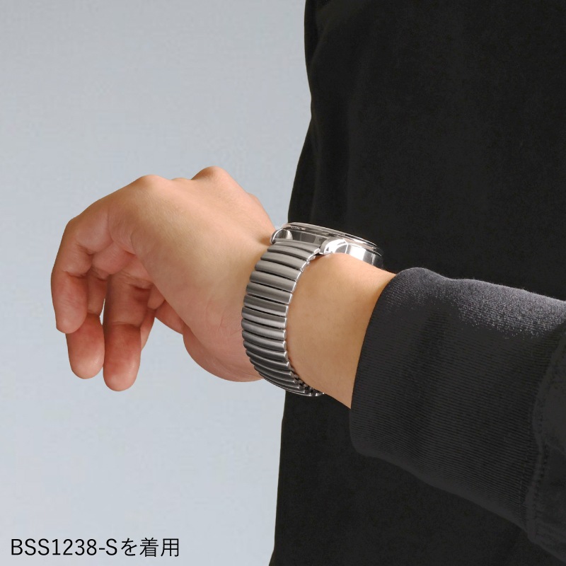 時計バンド ステンレススチール シルバー BSS1239-S | 時計バンド