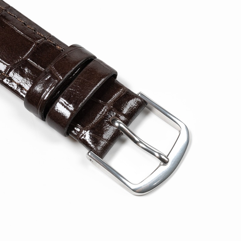 時計バンド ロングサイズ 牛革 ダークブラウン | 18mm | バンビ公式