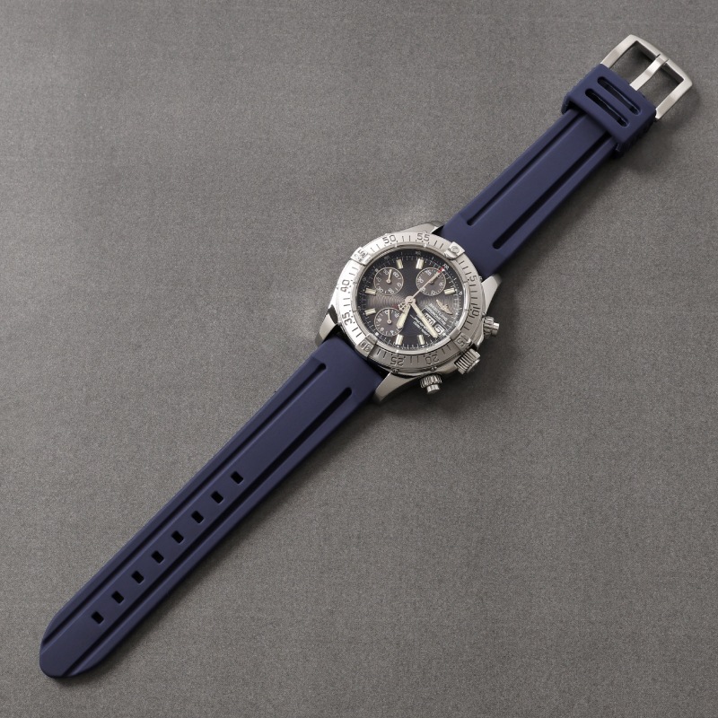 BREITLING ブライトリング対応 時計バンド シリコンラバー 20mm BG007