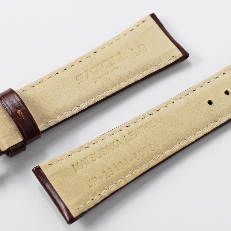 時計バンド 松阪レザー 硯（ブラック） HC001A0 | 時計バンド | バンビ