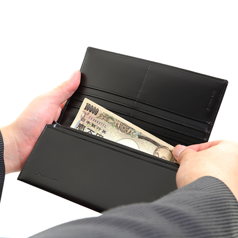 さとり 長財布 松阪レザー 豊土（ダークブラウン） HCK01B0-Z | 革小物