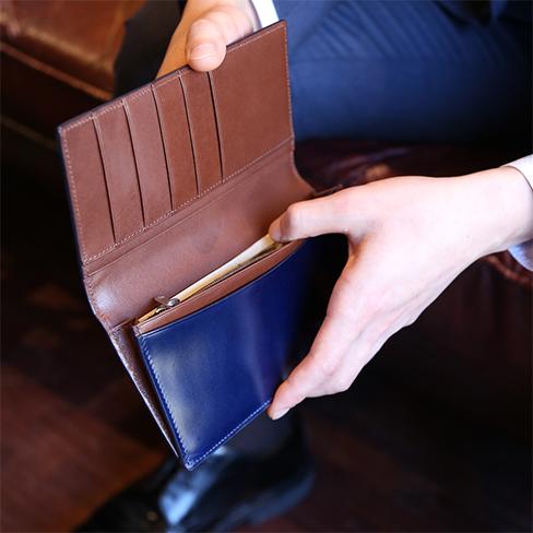 グレディア 長財布 コードバン ライトブラウン GCKC105C-Z | 革小物