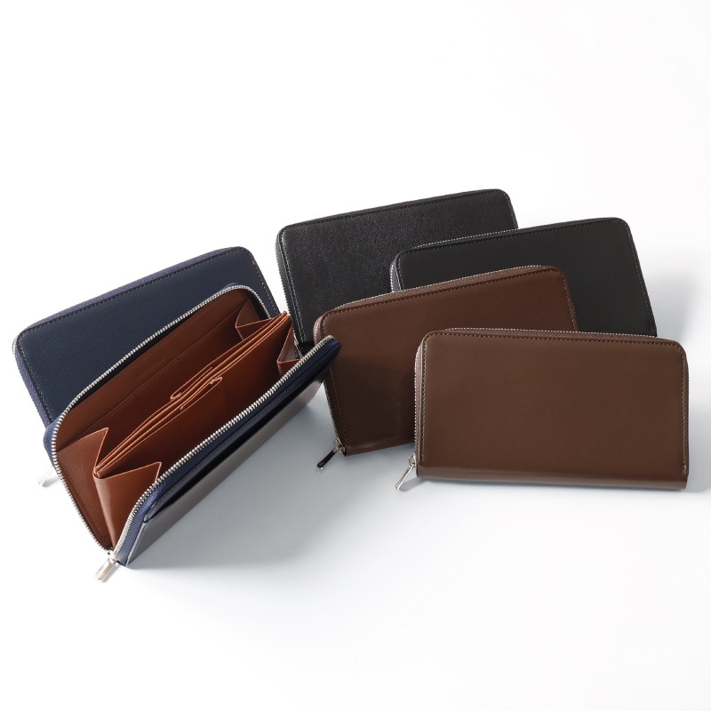 さとり ラウンドファスナー 松阪レザー キリコスター型押し 豊土