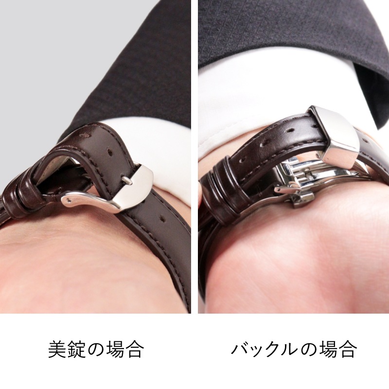 バックル 観音プッシュ式 ステンレススチール ゴールド ZG010 | レザー