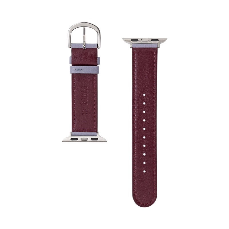 アップルウォッチ用バンド スコッチガード 牛革 ブルーグレー