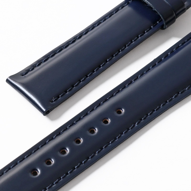 【新品】KREIS クライス コードバン 時計ベルト ネイビー ラグ幅20mm 新品】KREIS クライス コードバン 時計ベルト ネイビー ラグ幅20mm