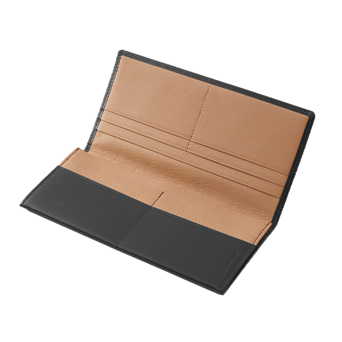 さとり 長財布 松阪レザー 硯（ブラック） | 革小物 | バンビ公式